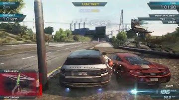4K || NFS : Most Wanted || RANGE ROVER EVOQUE || Pumping Iron || Sprint Race || 4K Gameplay