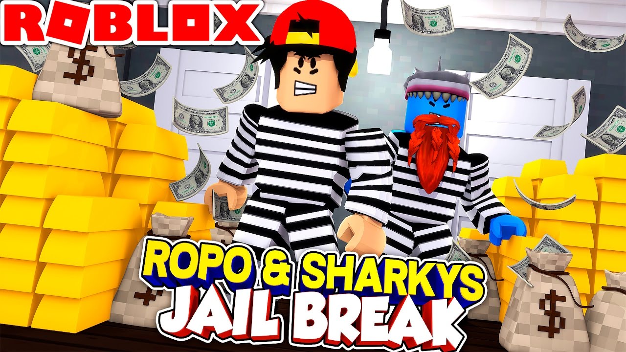 roblox adventure jail break a fan helps ropo rob the bank