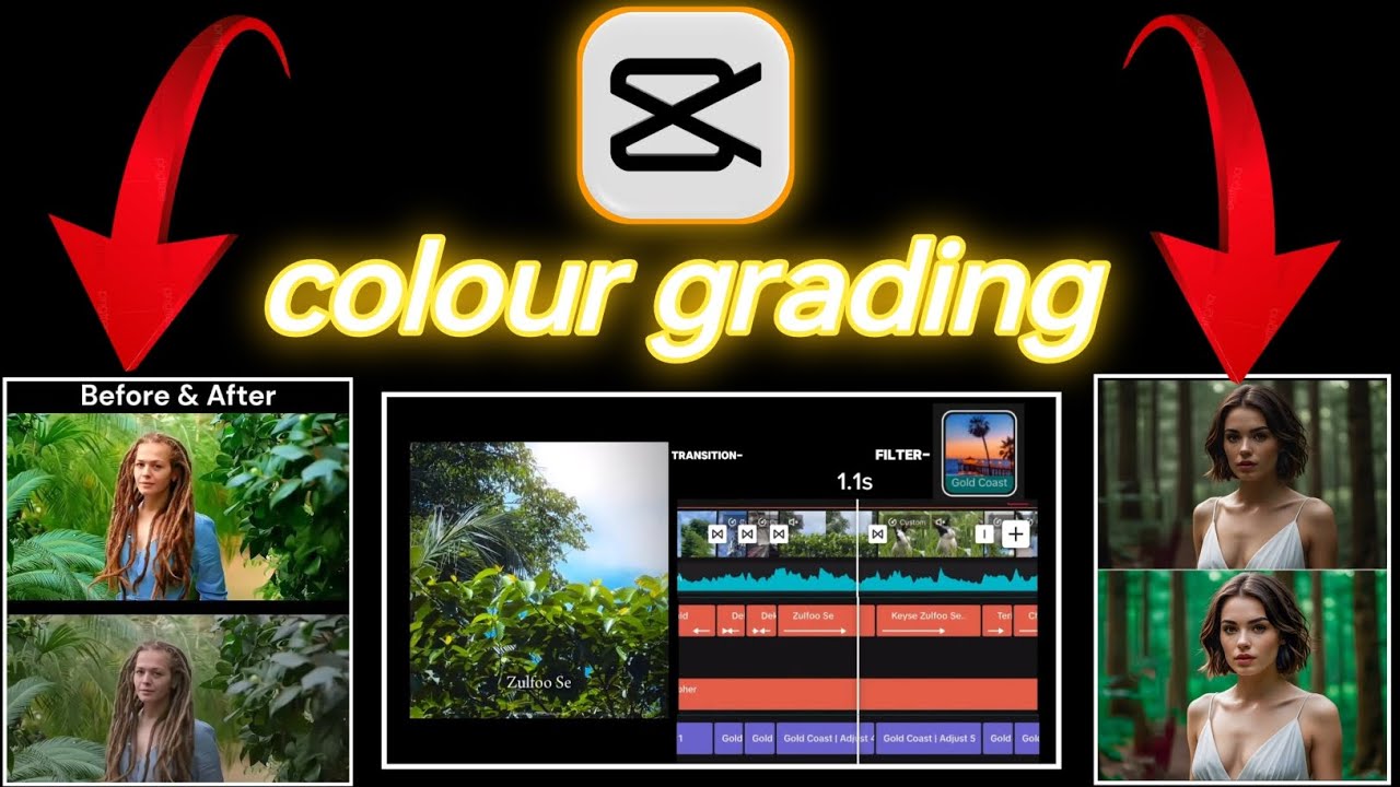 Colour grading kaise kare Capcut me // how to colour grading in Capcut ...