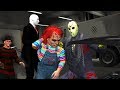 Jason vs Slenderman vs Chucky vs Freddy Krueger - Backstage Brawl Match