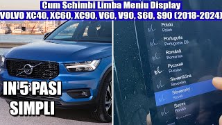 Cum schimbi Limba Meniu Display la Volvo XC40, XC60, XC90, V60, V90, S60, S90 (2018-2024) in 5 pasi by TUTORIALE AUTO 278 views 4 weeks ago 1 minute, 2 seconds