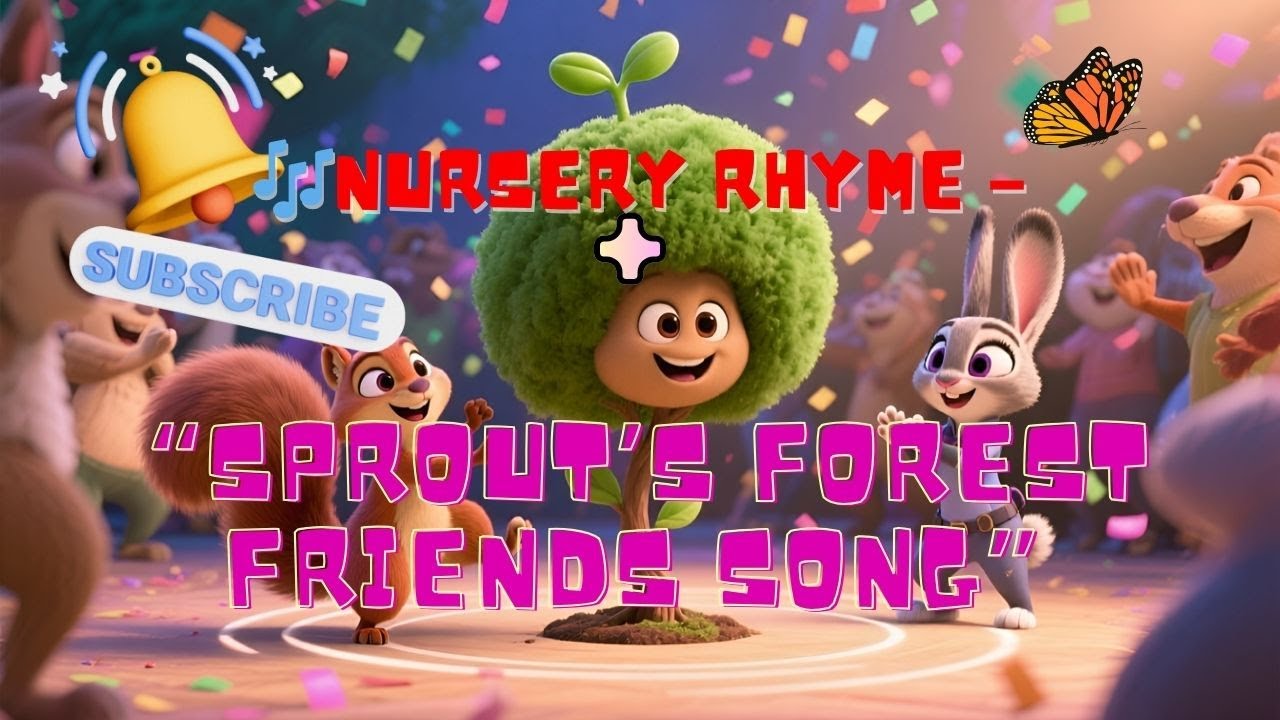 Sprout Rhyme 🎵 Nursery rhyme song – “Sprout’s Forest Friends” #nurseryrhymes # ...
