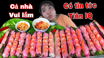 Tiên IQ Nhắn Tin Về Mẹ Mình Vui Lắm Hai Mẹ Con Ăn Mâm Gỏi Cuốn Tôm Thịt Ngon Nhất Từ Trước Giờ