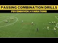Exercices combins de passes football  4 variantes  psv eindhoven