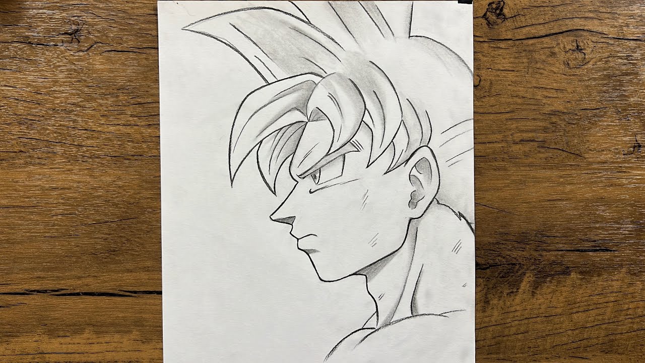 How to Draw Goku Ultra Instinct Step by Step | Anime Drawing Tutorial ...