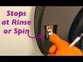 Samsung washer stops at RINSE or SPIN - Loose Door Lock!