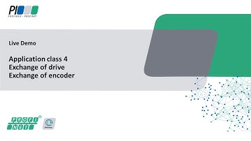 PROFIdrive – Live Demo for Application Class 4