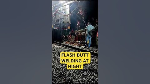 FBW welding at night 😎#shorts #indianrailways