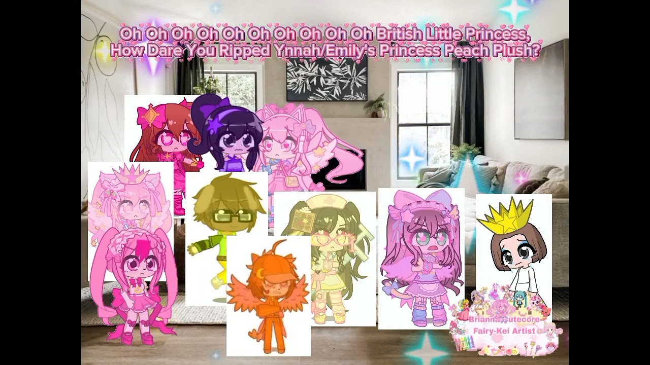 BLP Rips Ynnah/Emily's Princess Peach Plush / Grounded