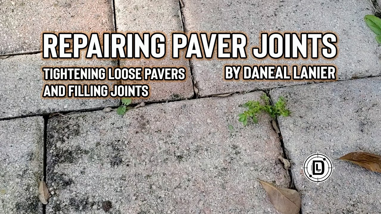 Repairing Paver Joints YouTube
