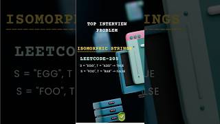 16/100 : Leetcode-205 | Isomorphic Strings #shorts #shortsfeed #shortsvideo #leetcode #coding