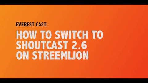 How To Switch Your Shoutcast Version - Everest Cast Internet Radio Control Panel