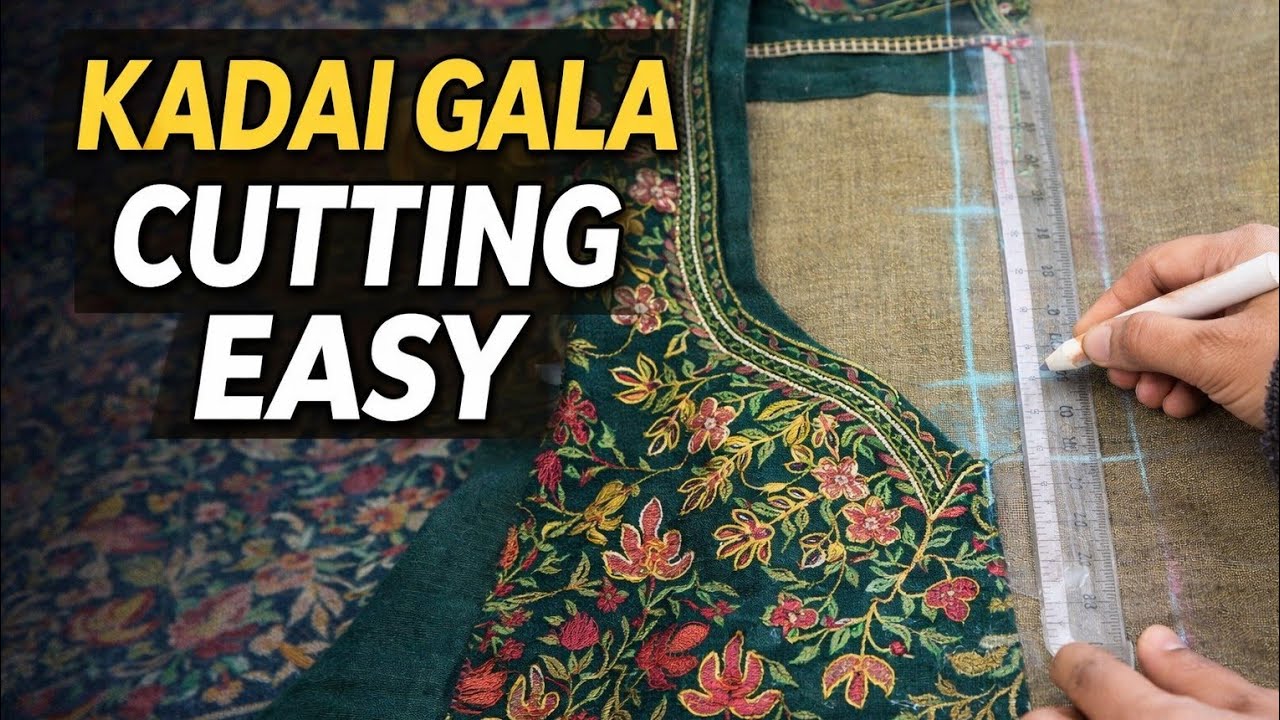 ✂️ Winter Kurti Kadai Gala Cutting | Easy Method for Beginners | Part-1