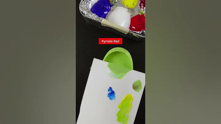 Color Matching a Green Pencil Sharpener with Acryl...