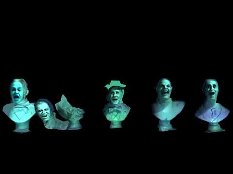 Grim Grinning Ghosts Bust Projection | WDW At Home