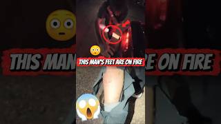 He Got Burned Trying to Film a Backfire! 🔥😱 #viralshorts