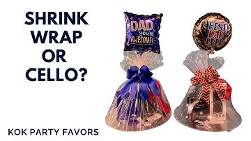 FATHERS DAY GIFT: SHRINK WRAP OR CELLOPHANE? #fathersday #mensgifts #giftbasket #basketmaking
