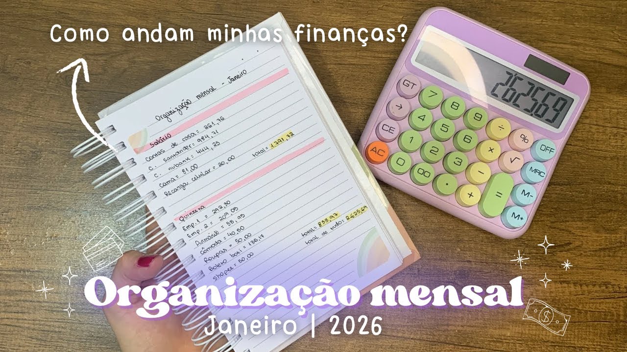 Organização mensal - Janeiro | 2026💖💸