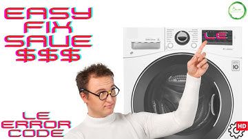 LG Front Load Washer LE Error Code Repair -  Diagnosis Mode - Error Codes - Easy Fix!