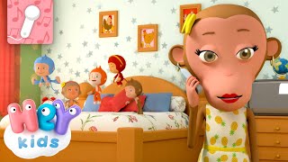 Five Little Monkeys jumping on the bed  KARAOKE | HeyKids Nursery Rhymes