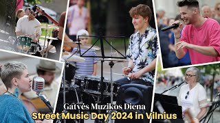 Street Music Day 2024 in Vilnius, Lithuania: Live Performances & City Vibes | Gatvės muzikos diena