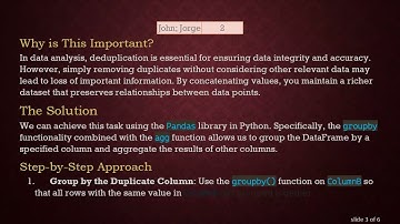 How to Remove Duplicates in Pandas Dataframe While Keeping Unique Concatenated Values