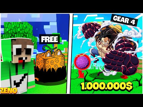 Minecraft But I Become Pirate King Luffy Gear 4 ???