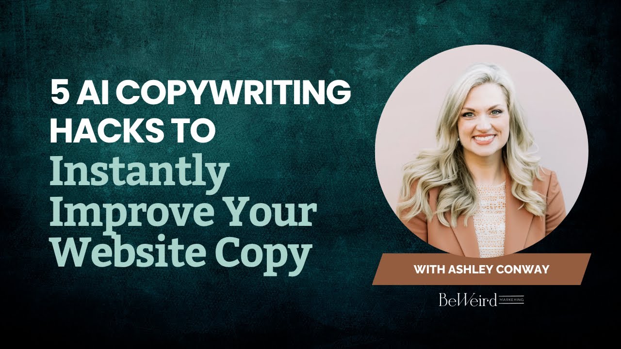 5 AI Copywriting Hacks to Instantly Improve Your Website Copy - YouTube
