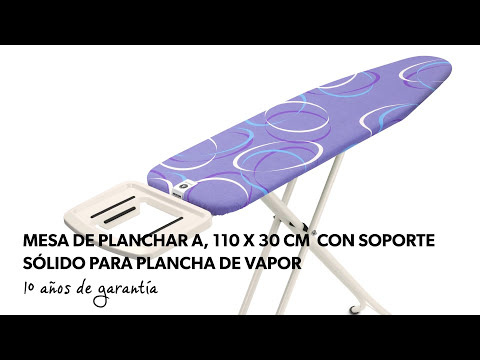 Mesa de planchar A con Soporte Sólido para Plancha de Vapor | Brabantia | -  YouTube