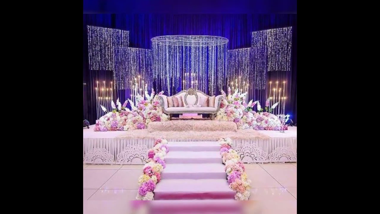 Top authentic lightnings wedding stage decoration design 👌👌👌