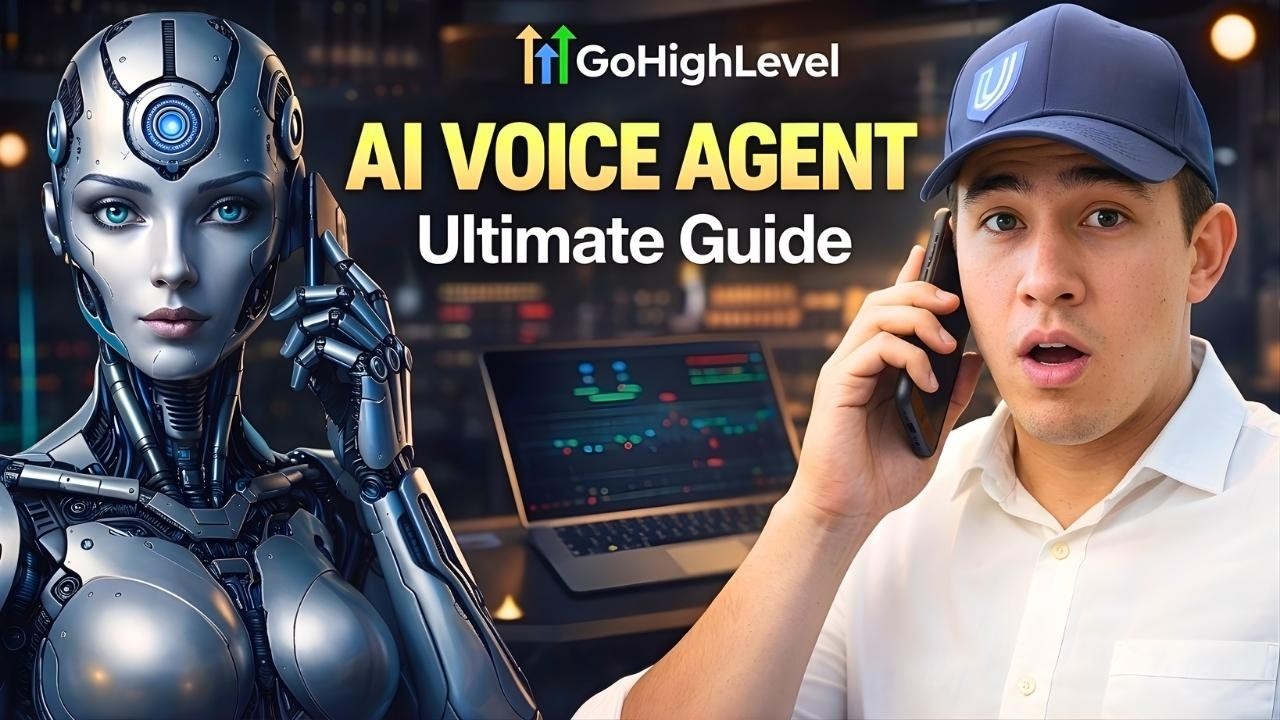 GoHighLevel AI voice agent tutorial showing dashboard interface