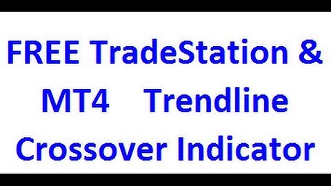 Free TradeStation and MT4 Trend Line crossover alert Indicator created by EA Builder