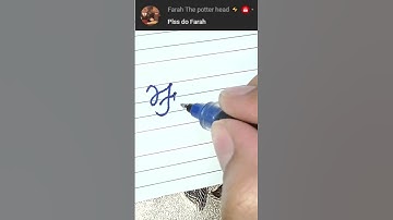 Farah - Beautiful name in Cursive writing | Cursive writing for beginners | #shorts