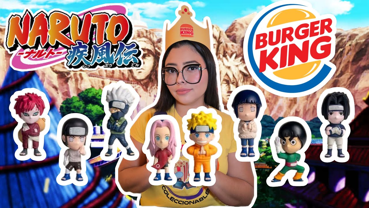 YA EN BURGER KING! JUGUETES DE NARUTO