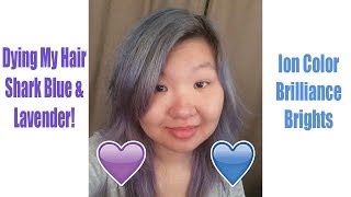 Dying My Hair Shark Blue & Lavender - Ion Color Brilliance Brights