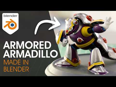 Armored Armadillo Animation - Mega Man X - made in Blender