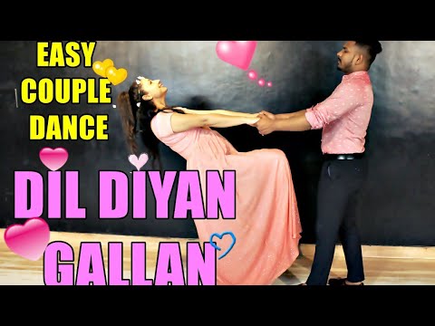 Dil Diyan Gallan  Easy Couple Dance  Wedding Dance  Bride  Groom Dance  Romantic coupal dance