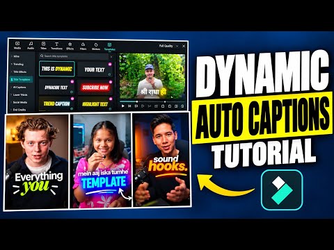 Dynamic Auto Captions Tutorial | How to Add Viral Dynamic Captions in Video