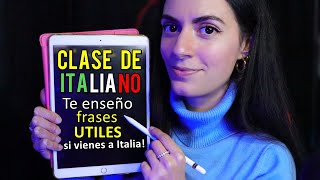 ASMR español CLASE DE ITALIANO (Frases UTILES si vienes a Italia!) screenshot 4