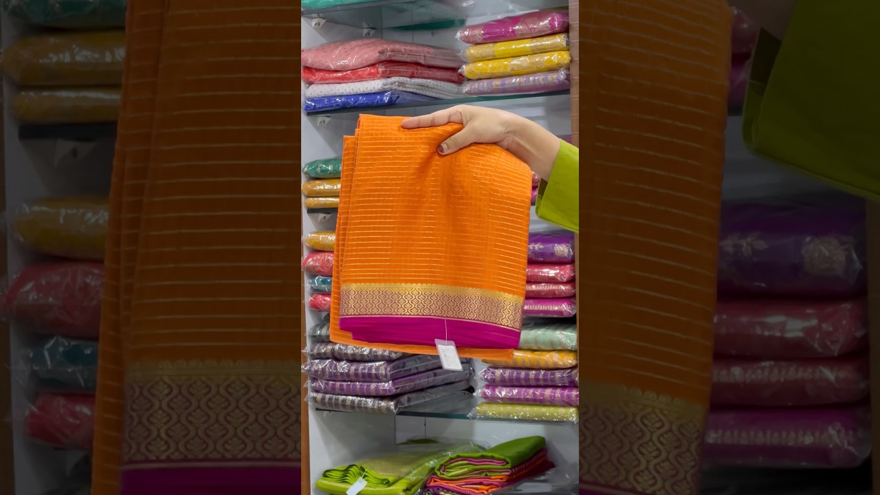 South's Tradition - Pure Mysore Crepe Silk Saree | Priced at ₹11,600/- | 120 Grams | 