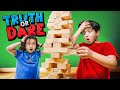 WE PLAYED JENGA TRUTH OR DARE! | The Shluv Family