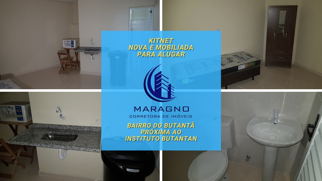 Kitnet Nova e Mobiliada para Alugar próxima ao Instituto Butantan - Butantã   Zona Oeste / SP