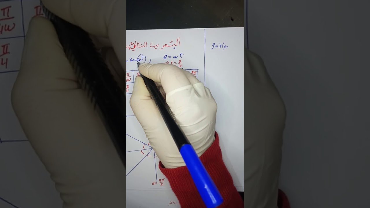 حل التمرين الثالث (المعلم القطبي ) السلسلة 2 اولى  ST