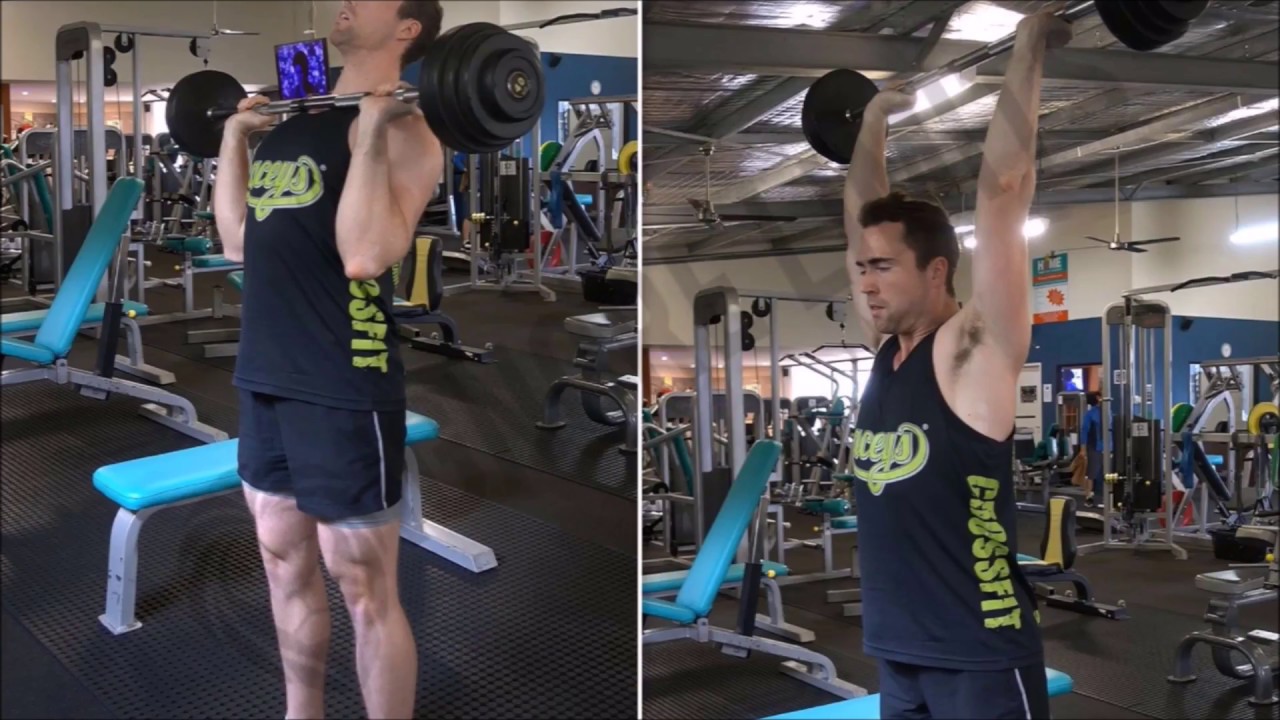 How To Barbell Military Press YouTube