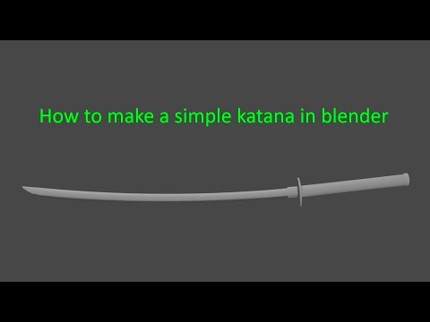 How to make a katana FOR BEGINNERS [ Blender 2.82 ]