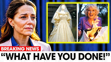 Princess Catherine IN TEARS After Camilla DESTROYS Lady Diana’s Sacred Wedding Dress