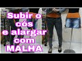 #Diy Como subir o cós e alargar calça jeans e saia com malha