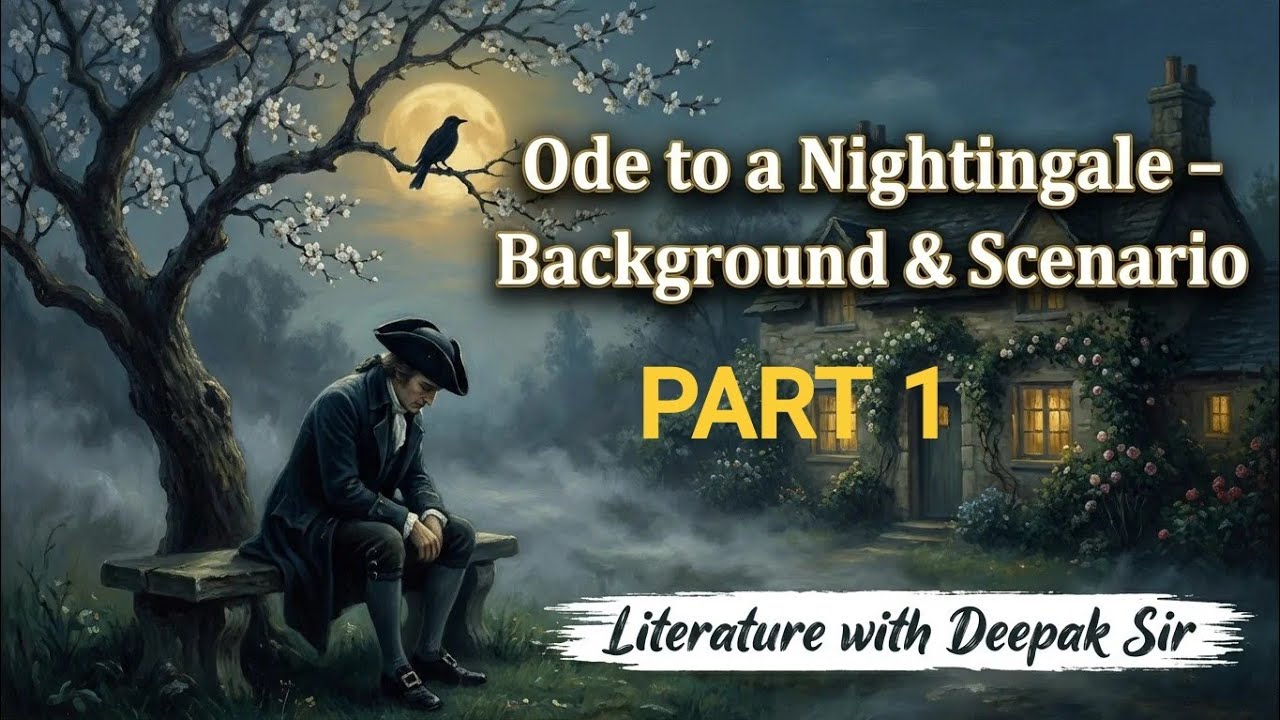 Ode to a Nightingale by John Keats Part 1 Explained in hindi , NET ...