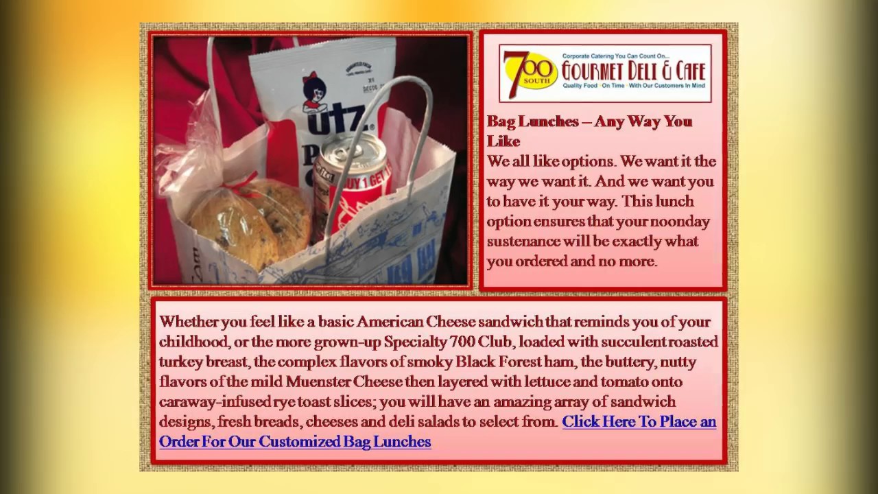 Finest Box Lunch Catering Baltimore YouTube