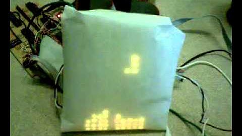 LED Tetris Display Prototype